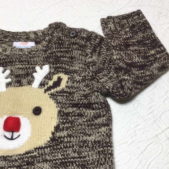 12-18m (4/$20) Rudolph Sweater by Joe Fresh - Picture 5 of 16